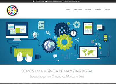4CStudio: Visual identity studio built with HTML5, CSS3, Bootstrap4